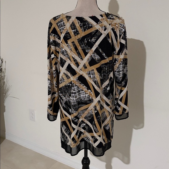 JM collection XL asymmetrical shirt 1773 - Picture 4 of 6